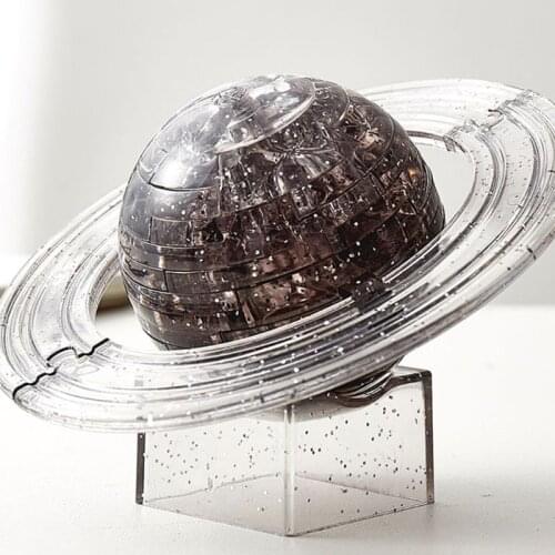 2020 New Drop Shop. 3D Crystal Saturn Planet Puzzle Home Table Decoration Intellective Learning Toy