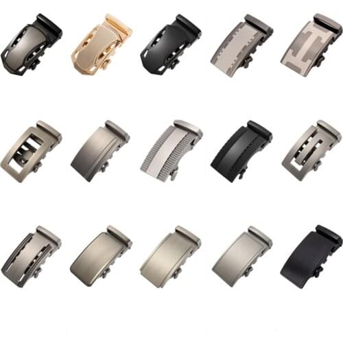 New Belts For Men Luxury Designer Brand Alloy Metal Automatic Belt Buckle Head For 3.5cm Width Ratchet Belt Strap High Quality