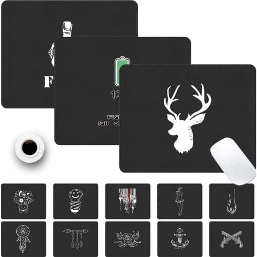 Printing Mouse Pad Keyboard Desk Mat PU Leather Office Computer Mouse-pad Laptop Game Mouse Pad Durable Keyboard Mouse Mat