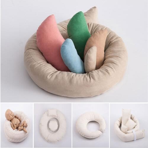 Newborn Photography Props Cycle Ring Round Shape Pillow Baby Photo Prop Backdrop Basket Filler Background Fotografia