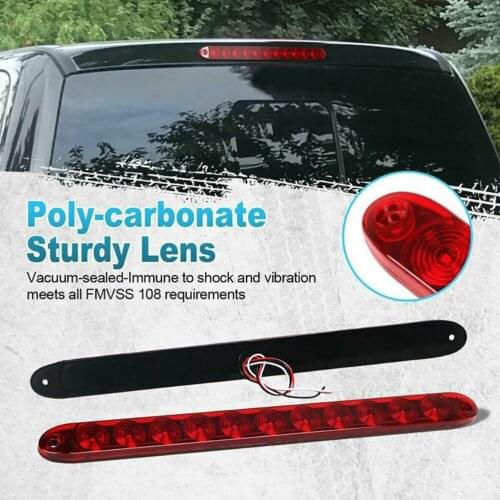 Brake Tail Light 15 Inch Additional Brake Light Strip Durable Waterproof Running Turn Stop Signal For Cars High LED Lamp