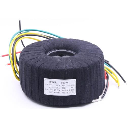 500VA Black Cloth Toroid Transformer For NAP200 Amplifier 28V-0-28V 28V-0-28V