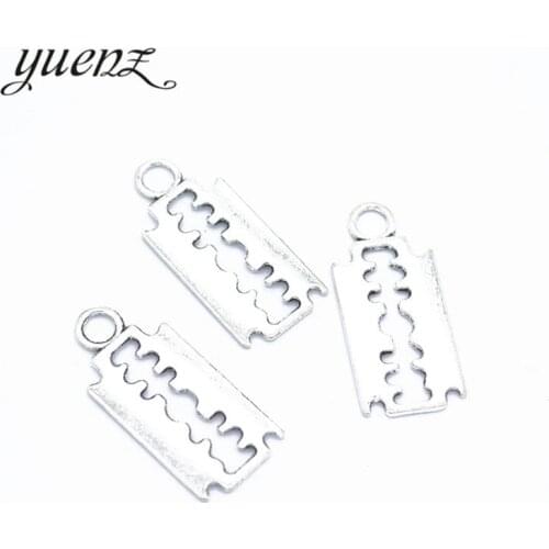 YuenZ 30pcs Antique silver plated Blade Charms Pendant Fit Jewelry Making DIY Jewelry Findings 24*11mm J323