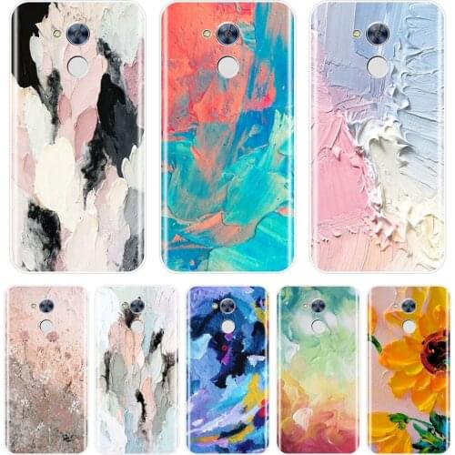 Back Cover For Huawei Honor 6A 4C 5C 6C Pro Silicone Soft Art Abstract Sunflower Case For Huawei Honor 4X 5A 5X 6 6X Phone Case