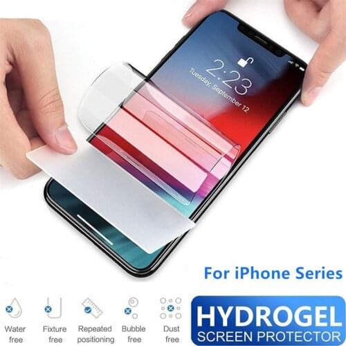 Screen Protector Tempered Glass For iPhone 11 Pro Max XS XR X 6 S 7 8 + Screenprotector Hydrogel Film Protection vidrio templado