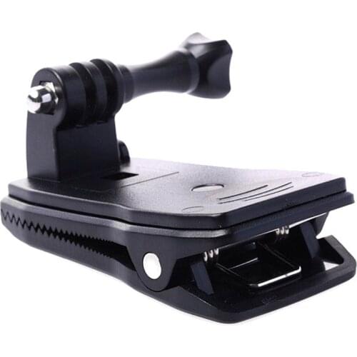 Action Camera Clip For Hero 7 6 5 4 Mount 360 Degree Rotary Clip Backpack Mount