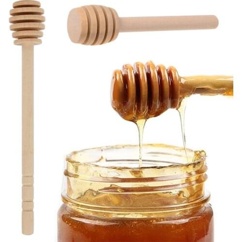 1pcs Wooden Honey Spoon Stick Mixing Long Handle Honey Stir Rod Bar Jar Stick Coffee Milk Tea Dipper For Kitchen Tools 8/16cm
