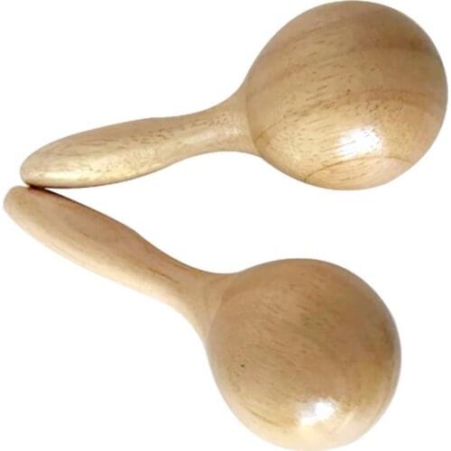 1Pc Wooden Orff Musical Percussion Instrument Children Rattle Tool Toys Educational Toy Children Gift