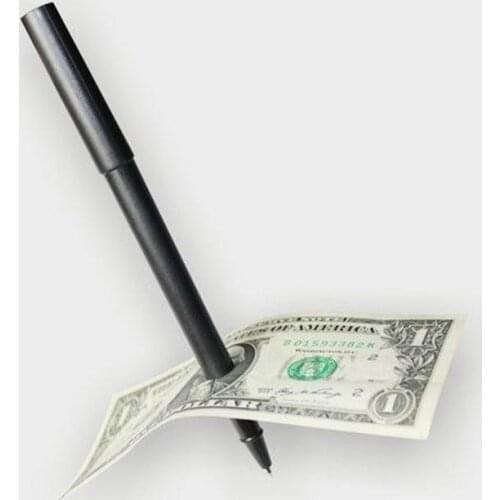1PCS Hot Sale New Magic Trick Ball Pen Black Magician Toy Thru Bill Penetration Dollar Bill Pen Magic Tricks