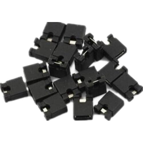 100pcs 2.54mm Jumper Cap Mini Jumper Short Circuit Cap Contion 2.54mm