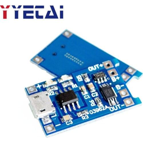 18650 lithium battery protection 3.7v 3.6V 4.2V lithium battery charging board 1A overshoot and overdischarge protection DD