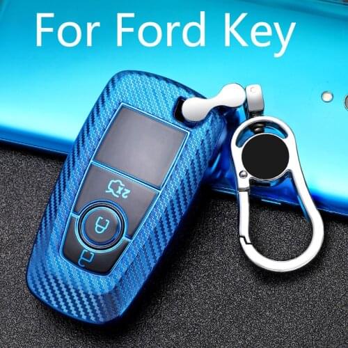 1x TPU Key Fob Cover Case For Ford Fusion Edge Explorer EcoSport F-150 F-250 F-350 F-450 F-550 Super Duty 3-Buttons Smart Key