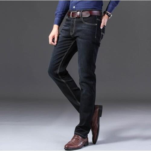 2020 New cotton Jeans Men High Quality Famous Brand Denim trousers soft mens pants autumn jean fashion Large Big size 40