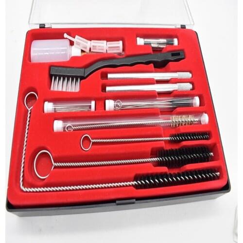 23Pcs Airbrush Spray Gun Nozzle Cleaning Kit Air Tool Paint Model Airbrushing Cleaner with Plastic Case