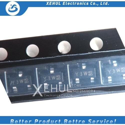 50PCS /100PCS 13V silk screen Y3W Y3p Y3t Y3 SOT-23 chip regulator triode New original