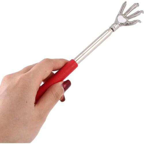 6 Colors Back Scratcher Compact Telescopic Claw Stainless Steel Massager 22-58cm Adjustable Back Scratching Massage Hand Claw