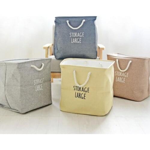 EVA Large Home Foldable Bathroom Dirty Clothes Laundry Storage Buckets box Bag Kids Toy Double layer thick Storage Basket AU1099