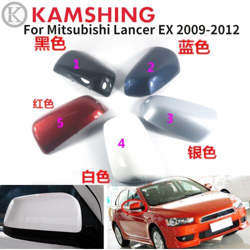 CAPQX For Mitsubishi Lancer EX 2009 2010 2011 2012 Outside Rearview Mirror Cover Side Rear View Mirror Lid Garnish Shell Hood