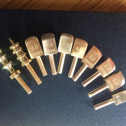 Junetree Leather Edge Hot Process Brass Electric Iron Copper Head electric soldering iron head DIY Handmade Leathercraft Tool