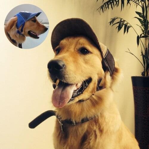 Summer Pet Dog Hat Cap Tailup Summer Cloth Mesh Breathable Outdoor Pet Sun Hat Canvas For Small Medium large Dog Pet Products