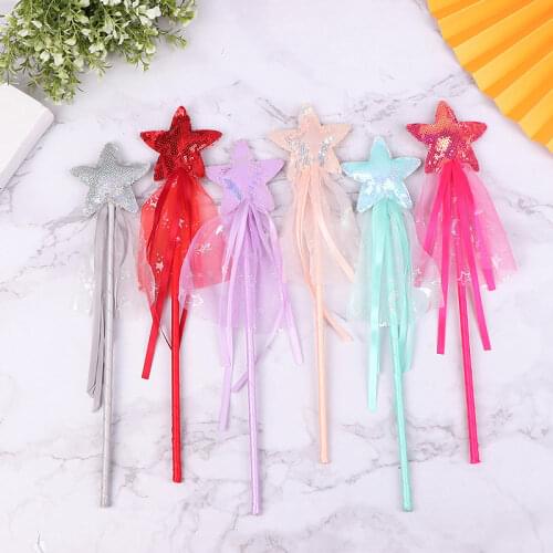 New Arrive Five Pointed Star Fairy Wand Stick Girl Party Princess Favors
