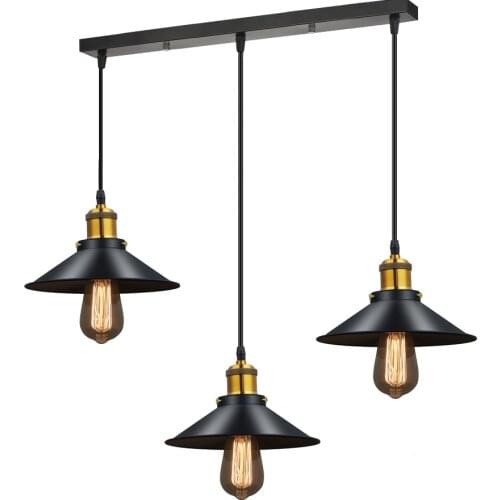 Modern Lustre LED Chandelier Lighting Black Metal Ceiling Chandeliers Vintage Light Dining Bedroom Hanglamp Suspension Luminaire