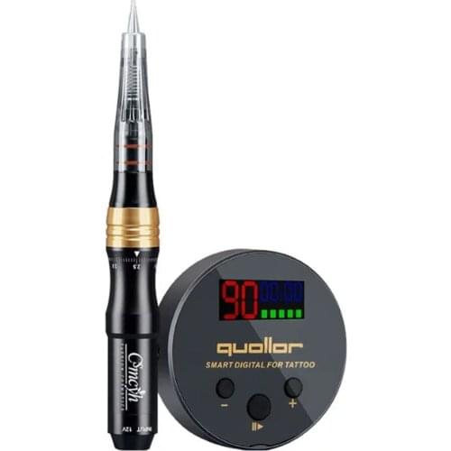 Newest CS Hemp-free Tattoo Digital Machine for Semi-permanent Makeup Pen Machine for Eyebrow Lip Linen-free Needles