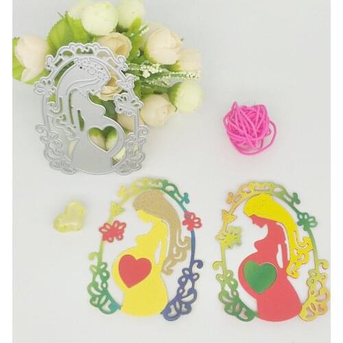 Handicrafts metal cutters, mother, maternal love, heart, maternal decoration, scraping paper cards, crafts, new designs