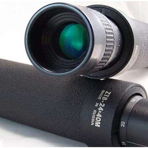 8-24x40 zoom Monocular Telescope hd high quality Metal Optical lens Astronomical With Leather Bag Original black