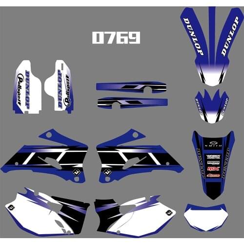 0769 Motorcycle Team Graphic & Backgrounds Decal Stiker Kits for Yamaha WR250F 2007-2013 & WR450F 2007-2011
