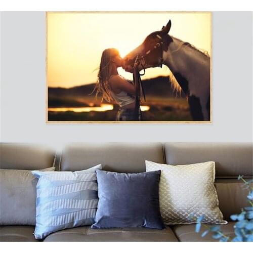 Animal print Horse Poster Modern Decoration Home Decor Wall Pictures for Living Room Animal Wall Print Canvas Art Paint Cuadros