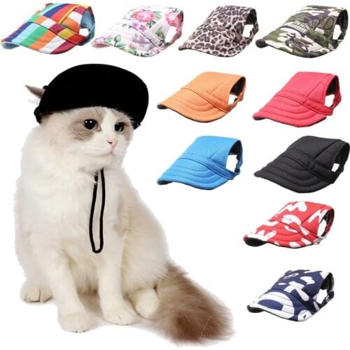 New Pets Dog Hat Accessories for Dogs Cap with Ear Holes for Puppy Supply To Pet Grooming Dress Up Hat Outdoor Cap Headwear
