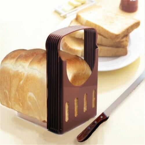 Toast Bread Slicer Stand Plastic Bakeware Slicing Tool Loaf Cutter Rack Foldable Cutting Guide Home Kitchen Gadgets