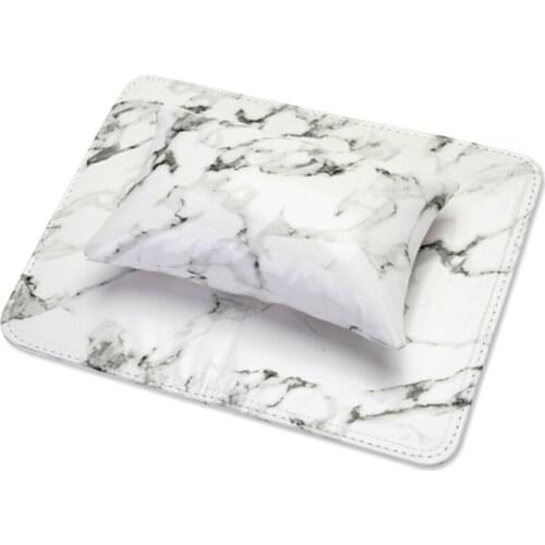 New Nail Pillow Hand Rest Cushion Arm Rest Holder Pad PU Leather Nail Art Hand Pillow Marbling Arm Holder Manicure Accessories