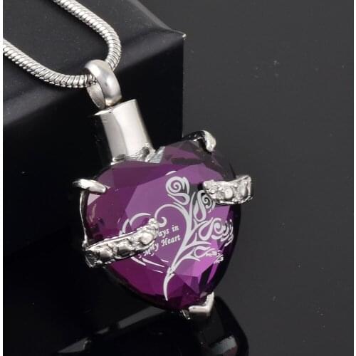 Customized Assort Color Memorial Ash Keepsake Pendant For Pets Dogs Cats Ash Holder Funeral Casket Stainless Steel Pendant