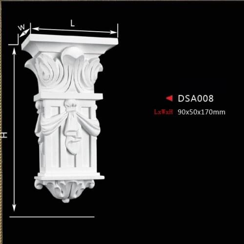 PU polyurethane corbel fireplace part decoration entrance decor corridor portal decorating components
