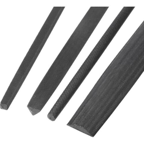 Wood Rasp 8" Steel File Carving Round Semi-circular Triangle Square Shape File Woodworking Craft Handle Tool