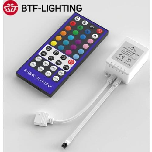 DC12-24V RGBW Controller Dimmer 40Key 5Pins IR Remote Control 4 Channels LED Controller For SMD 5050 RGBW RGBWW LED Strip Lights