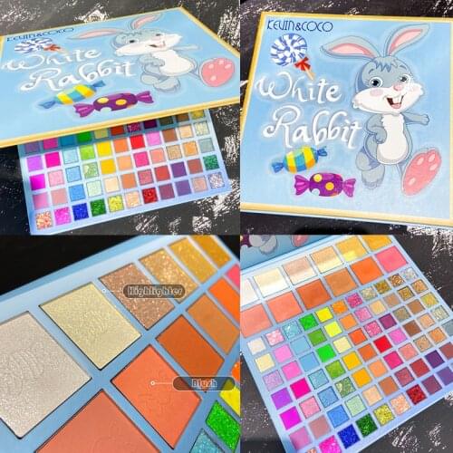 89 colors 3 in 1 Highlighter Blush Eyeshadow Palette Neon Eye Pigments Matte Mineral Spangle Make Up Powder Shining Eye Shadow