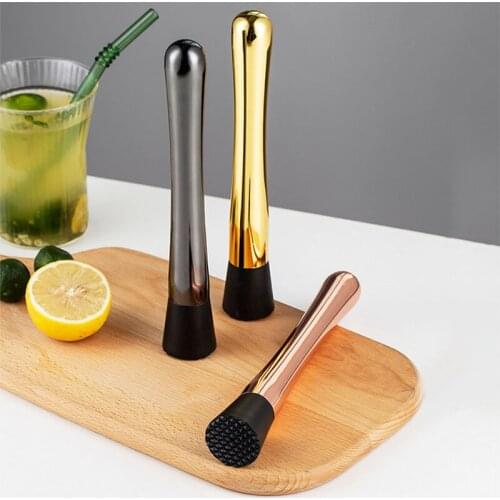 Stainless Steel Bar Mixer Cocktail Shaker Ice Crusher Hammer DIY Drink Fruit Muddler Crushed Cocktail Mojito Pestles Bar Tool