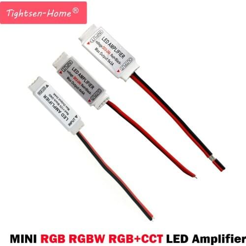 DC5-24V mini led amplifier Controller for RGB RGBW RGB+CCT RGBWW RGBCW 5050 3528 strip light led strip Signal Repeater accessory