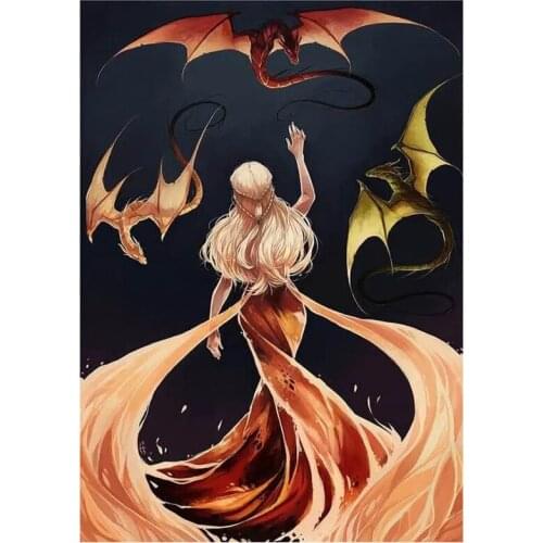 2021 New 5D DIY Full Round Diamond Painting Anime Girl Cross Stitch 3D Embroidery "That Power" Rhinestone Mosaic Home Decor Y462