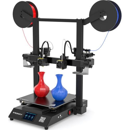 Tronxy GEMINI S IDEX 3D Printer Multicolor 2 color 2 Head Independent Dual Extruder Large FDM 3D Printing Machine