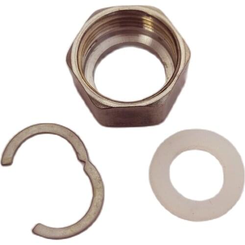 BSPP G3/4" 6 Brass Nuts+6 wahser+ 6 circlips for our Stainless steel corrugated pipe