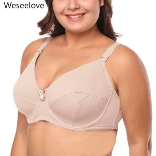 Weseelove EF Bra Plus Size Sports Bra Sexy Push Up Bralette Womens Lingerie Bras for Women Top Female Pitted Underwired Bra R01
