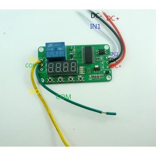 CE030_W DC 12V DC Multifunction Self-lock Relay PLC Cycle Timer Module Delay Time Switch