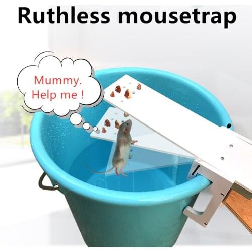 DIY Home Garden Pest Controller Rat Trap Quick Kill Seesaw Mouse Catcher Bait Home Rat Traps Mouse Pest Mice Traps Drop shipping