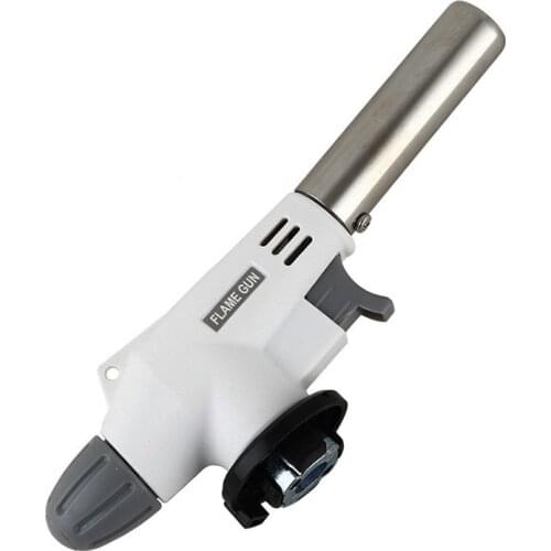 High Temperature Spray Gas Torch Gun Burner Adjustable Electronic Ignition Camping Flame Gun For Thawing Baking Cake Barbecue