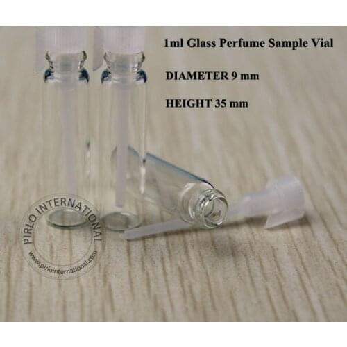 Hot Sale 1ml Mini Glass Bottle, Sample Perfume Bottles, Small Glass Vial, Sample Display Containers 300pcs