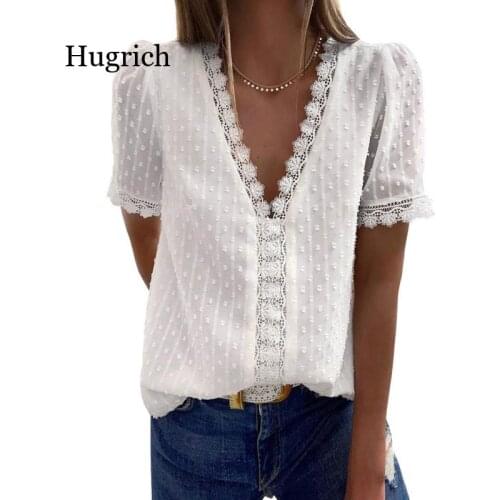 Hugrich Women's Shirts With Embroidery